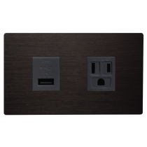 【JYE中一電工】月光系列USB插座 單USB跟1接地插座